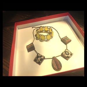 Bohemian Necklace and bracelet set
